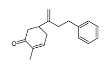 (5R)-2-methyl-5-(4-phenylbut-1-en-2-yl)cyclohex-2-en-1-one Structure