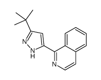 1-(5-tert-butyl-1H-pyrazol-3-yl)isoquinoline Structure