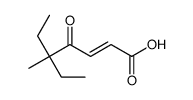 5-ethyl-5-methyl-4-oxohept-2-enoic acid Structure