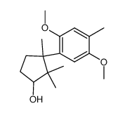 3-(2,5-dimethoxy-4-methylphenyl)-2,2,3-trimethylcyclopentan-1-ol Structure