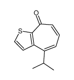 4-propan-2-ylcyclohepta[b]thiophen-8-one Structure