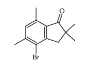 4-bromo-2,2,5,7-tetramethylindan-1-one Structure