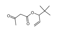 4,4-dimethylpent-1-en-3-yl 3-oxobutanoate Structure