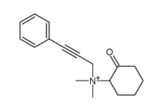 dimethyl-(2-oxocyclohexyl)-(3-phenylprop-2-ynyl)azanium结构式