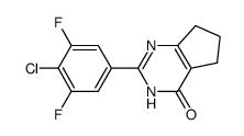 2-(4-chloro-3,5-difluorophenyl)-3,5,6,7-tetrahydro-4H-cyclopenta[d]pyrimidin-4-one Structure