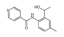 N-[2-(1-hydroxyethyl)-4-methylphenyl]pyridine-4-carboxamide结构式