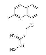 N'-hydroxy-3-(2-methylquinolin-8-yl)oxypropanimidamide结构式