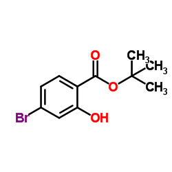 tert-Butyl 4-bromo-2-hydroxybenzoate structure