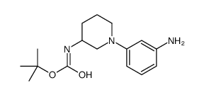 [1-(3-AMINO-PHENYL)-PIPERIDIN-3-YL]-CARBAMIC ACID TERT-BUTYL ESTER Structure