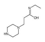 1-Piperazinepropanamide,N-ethyl-(9CI) structure