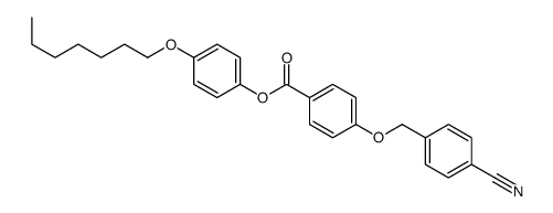 (4-heptoxyphenyl) 4-[(4-cyanophenyl)methoxy]benzoate结构式