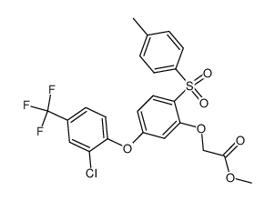 4-(2-chloro-4-trifluoromethylphenoxy)-2-methoxycarbonylmethoxy-4'-methyldiphenyl sulfone Structure