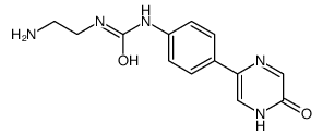 1-(2-aminoethyl)-3-[4-(6-oxo-1H-pyrazin-3-yl)phenyl]urea Structure