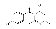 3-(4-chloroanilino)-2,6-dimethylpyrimidin-4-one结构式