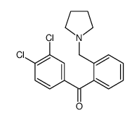 3,4-DICHLORO-2'-PYRROLIDINOMETHYL BENZOPHENONE structure