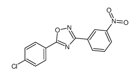 5-(4-chlorophenyl)-3-(3-nitrophenyl)-1,2,4-oxadiazole结构式