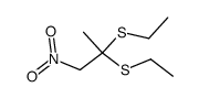 2,2-Bis(ethylthio)-1-nitropropane结构式