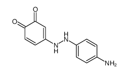 4-[2-(4-aminophenyl)hydrazinyl]cyclohexa-3,5-diene-1,2-dione结构式