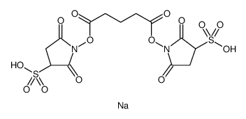 3-Pyrrolidinesulfonic acid, 1,1'-[(1,5-dioxo-1,5-pentanediyl-2,2,4,4-d4)bis(oxy)]bis[2,5-dioxo-, disodium salt Structure