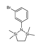1-Aza-2,5-disilacyclopentane, 1-(3-bromophenyl)-2,2,5,5-tetramethyl Structure