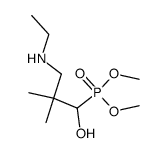 O,O-dimethyl[1-hydroxy-3-(ethylamino)-2,2-dimethylpropyl]phosphonate Structure