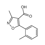 4-Isoxazolecarboxylicacid,3-methyl-5-o-tolyl-(7CI)结构式
