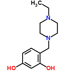 4-[(4-Ethyl-1-piperazinyl)methyl]-1,3-benzenediol Structure