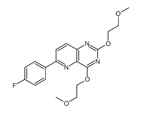 6-(4-fluorophenyl)-2,4-bis(2-methoxyethoxy)pyrido[3,2-d]pyrimidine Structure