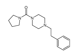 [4-(2-phenylethyl)piperazin-1-yl]-pyrrolidin-1-ylmethanone结构式