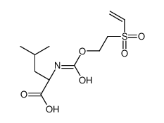 (2S)-2-(2-ethenylsulfonylethoxycarbonylamino)-4-methylpentanoic acid结构式