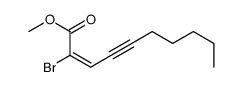 methyl 2-bromodec-2-en-4-ynoate结构式