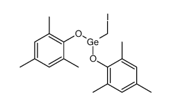 iodomethyl-bis(2,4,6-trimethylphenoxy)germane Structure