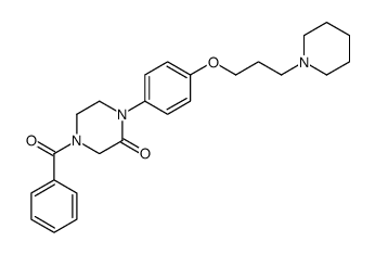4-benzoyl-1-[4-(3-piperidin-1-ylpropoxy)phenyl]piperazin-2-one Structure