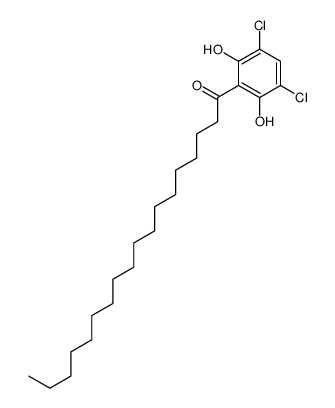 1-(3,5-dichloro-2,6-dihydroxyphenyl)octadecan-1-one结构式