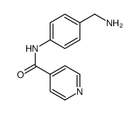 4-Pyridinecarboxamide, N-[4-(aminomethyl)phenyl]结构式