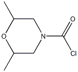 2,6-dimethyl-4-morpholinecarbonyl chloride Structure