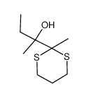 2-(2-methyl-1,3-dithian-2-yl)butan-2-ol结构式