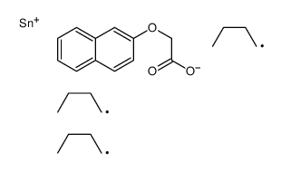 tributylstannyl 2-naphthalen-2-yloxyacetate Structure