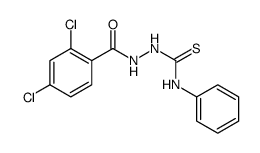 Benzoic acid, 2,4-dichloro-, 2-[(phenylamino)thioxomethyl]hydrazide Structure