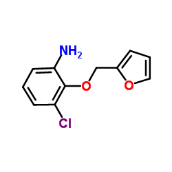3-Chloro-2-(2-furylmethoxy)aniline结构式