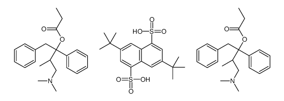 3,7-di-(tert-butyl)naphthalene-1,5-disulphonic acid, compound with [R-(R*,S*)]-1-benzyl-3-(dimethylamino)-2-methyl-1-phenylpropyl propionate (1:2) structure