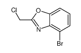 4-bromo-2-(chloromethyl)-1,3-benzoxazole结构式