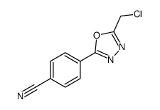 4-[5-(chloromethyl)-1,3,4-oxadiazol-2-yl]benzonitrile Structure