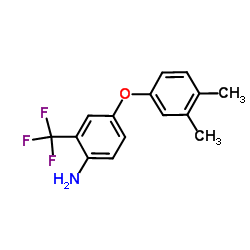 4-(3,4-Dimethylphenoxy)-2-(trifluoromethyl)aniline Structure