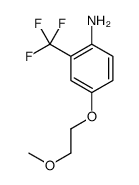 4-(2-Methoxyethoxy)-2-(trifluoromethyl)aniline结构式