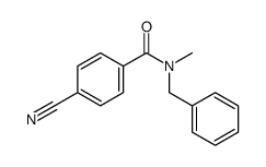 N-BENZYL-4-CYANO-N-METHYLBENZAMIDE structure