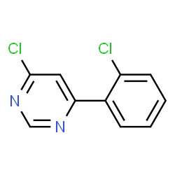 Pyrimidine, 4-chloro-6-(2-chlorophenyl)- Structure