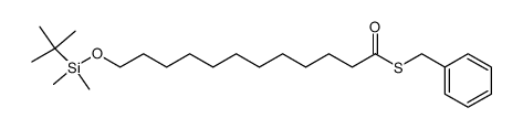 S-benzyl 12-((tert-butyldimethylsilyl)oxy)dodecanethioate Structure