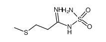 N-sulfamyl-3-(methylthio)propionamidine结构式