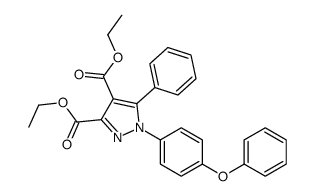 diethyl 1-(4-phenoxyphenyl)-5-phenylpyrazole-3,4-dicarboxylate Structure